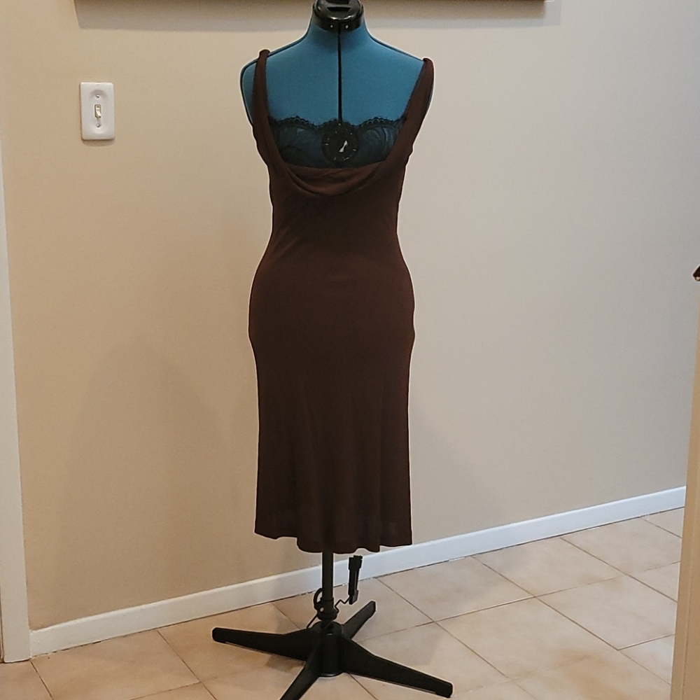 SM, brown, black lace